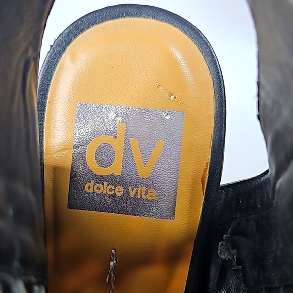 DV DOLCE VITA Cage Block Heels Sz 7.5 - Picture 5 of 8